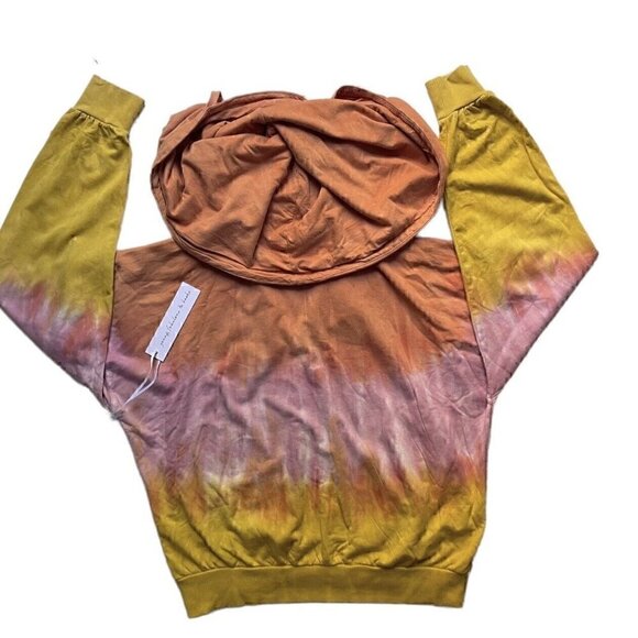 NWT Young Fabulous & Broke Piper Ombré Tie Dye Oversized Cowl Hoodie Women’s XS - Picture 6 of 12